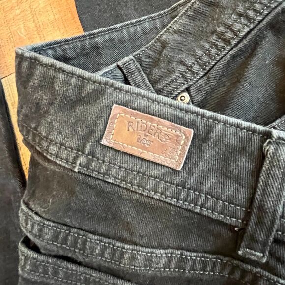 Riders by Lee Black Jeans Size 8P Straight Leg High Rise Petite - Picture 6 of 8